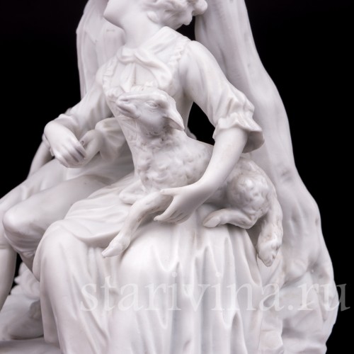 Бисквитная статуэтка Пара под деревом, Samson, Франция, кон. 19 - нач. 20 вв.