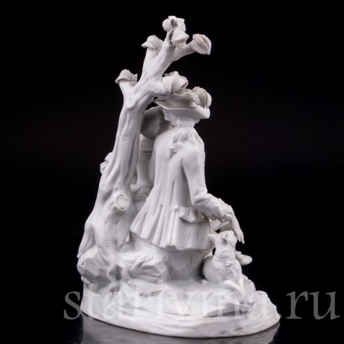 Бисквитная статуэтка Пара под деревом, Samson, Франция, кон. 19 - нач. 20 вв.