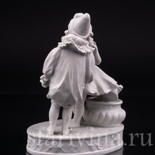 Фарфоровая статуэтка Пьеро и Коломбина Volkstedt, Германия, Кон 19, нач. 20 вв.