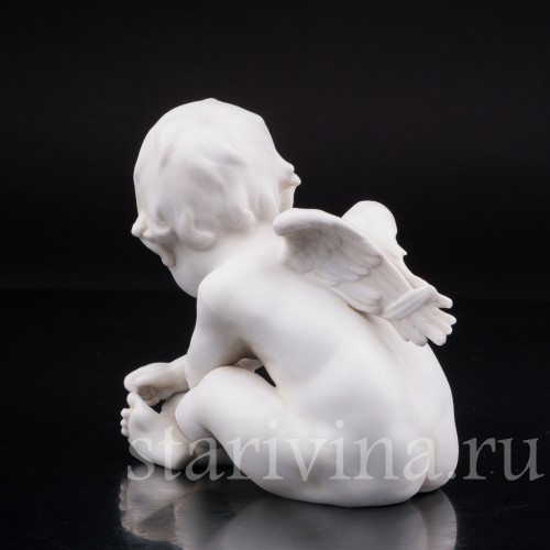 Бисквитная статуэтка Связанный купидон, E. A. Muller, Германия, кон. 19 в.