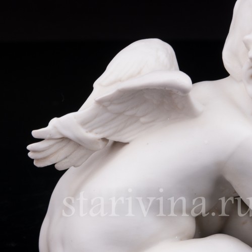 Бисквитная статуэтка Связанный купидон, E. A. Muller, Германия, кон. 19 в.