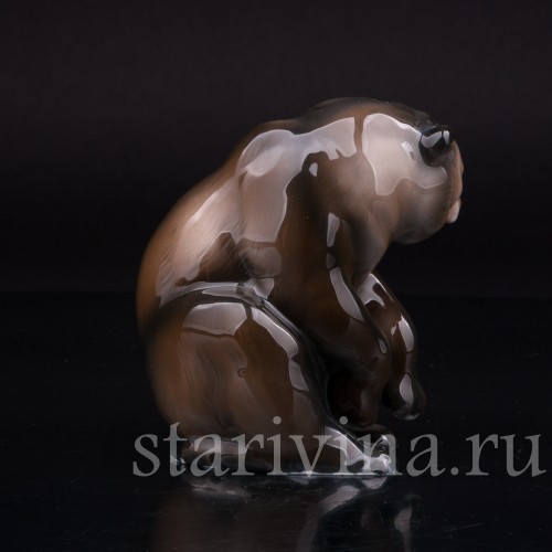 Фигурка животного из фарфора Медведь, Rosenthal, Германия, 1923 г.