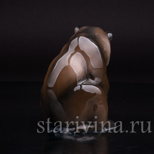 Фигурка животного из фарфора Медведь, Rosenthal, Германия, 1923 г.