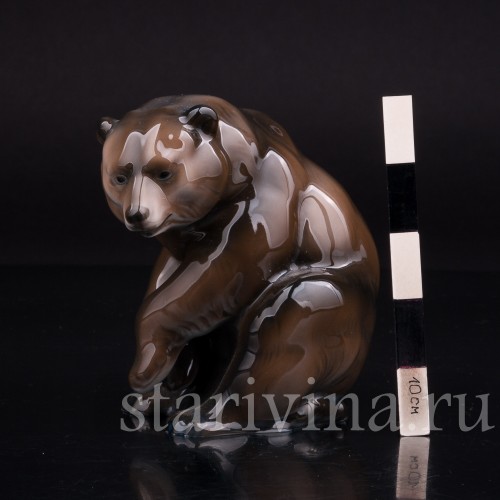 Фигурка животного из фарфора Медведь, Rosenthal, Германия, 1923 г.