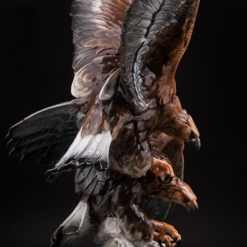 Большая фарфоровая композиция Орлы, Hutschenreuther, Германия, 1970 гг.