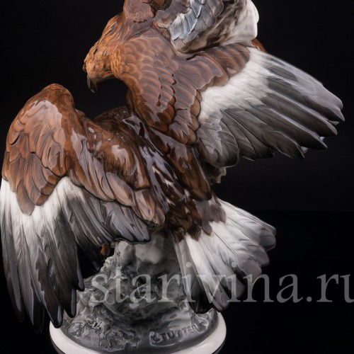 Большая фарфоровая композиция Орлы, Hutschenreuther, Германия, 1970 гг.