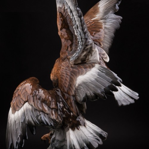 Большая фарфоровая композиция Орлы, Hutschenreuther, Германия, 1970 гг.