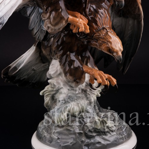 Большая фарфоровая композиция Орлы, Hutschenreuther, Германия, 1970 гг.