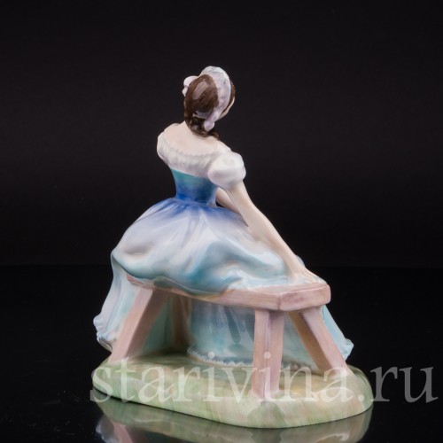 Статуэтка балерины из фарфора Жизель, Royal Doulton, Великобритания, 1950-е гг.