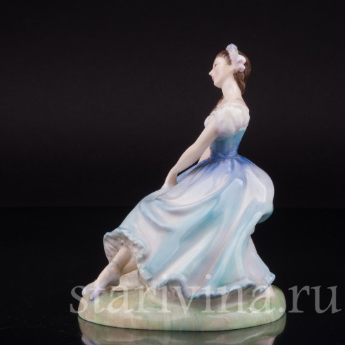 Статуэтка балерины из фарфора Жизель, Royal Doulton, Великобритания, 1950-е гг.