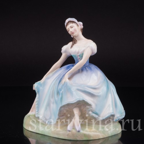 Статуэтка балерины из фарфора Жизель, Royal Doulton, Великобритания, 1950-е гг.