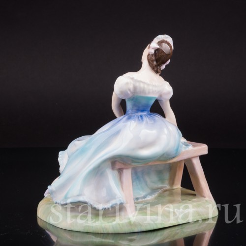 Статуэтка балерины из фарфора Жизель, Royal Doulton, Великобритания, 1950-е гг.