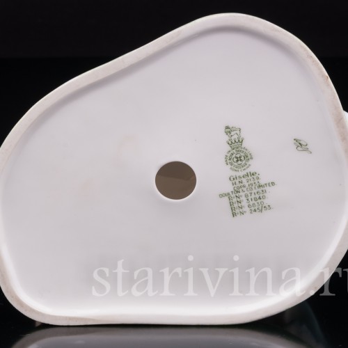 Статуэтка балерины из фарфора Жизель, Royal Doulton, Великобритания, 1950-е гг.