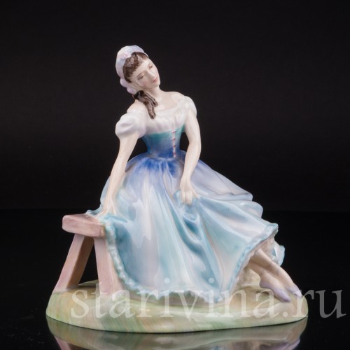 Статуэтка балерины из фарфора Жизель, Royal Doulton, Великобритания, 1950-е гг.
