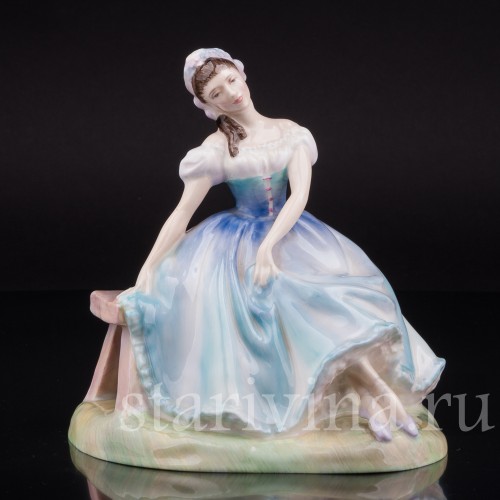 Статуэтка балерины из фарфора Жизель, Royal Doulton, Великобритания, 1950-е гг.