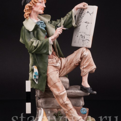 Фарфоровая статуэтка Художник, Capodimonte, Италия, вт пол. 20 века.