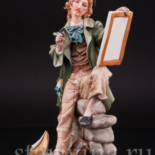 Фарфоровая статуэтка Художник, Capodimonte, Италия, вт пол. 20 века.