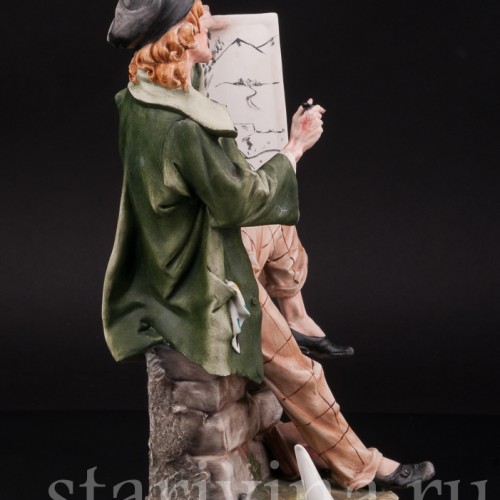 Фарфоровая статуэтка Художник, Capodimonte, Италия, вт пол. 20 века.
