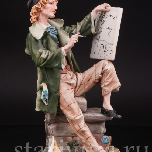 Фарфоровая статуэтка Художник, Capodimonte, Италия, вт пол. 20 века.