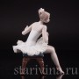 Фигурка из фарфора Балерина на стуле, кружевная, Lladro, Испания, 1987 г.