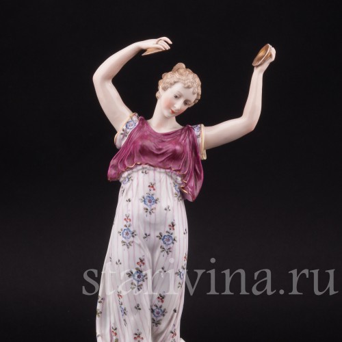 Фарфоровая статуэтка девушки Муза, Ernst Bohne Sohne, Германия, нач. 20 века.