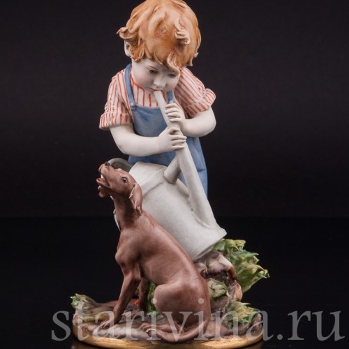 Фигурка из фарфора Неожиданный дуэт, Capodimonte, Италия, вт пол. 20 века.