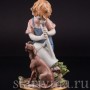 Фигурка из фарфора Неожиданный дуэт, Capodimonte, Италия, вт пол. 20 века.