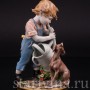 Фигурка из фарфора Неожиданный дуэт, Capodimonte, Италия, вт пол. 20 века.