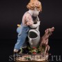 Фигурка из фарфора Неожиданный дуэт, Capodimonte, Италия, вт пол. 20 века.