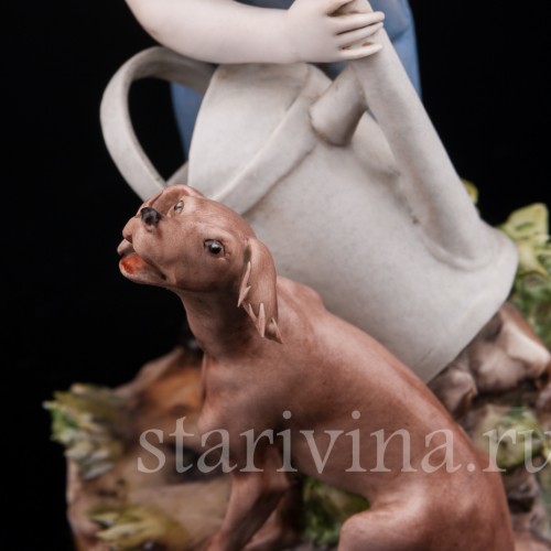 Фигурка из фарфора Неожиданный дуэт, Capodimonte, Италия, вт пол. 20 века.