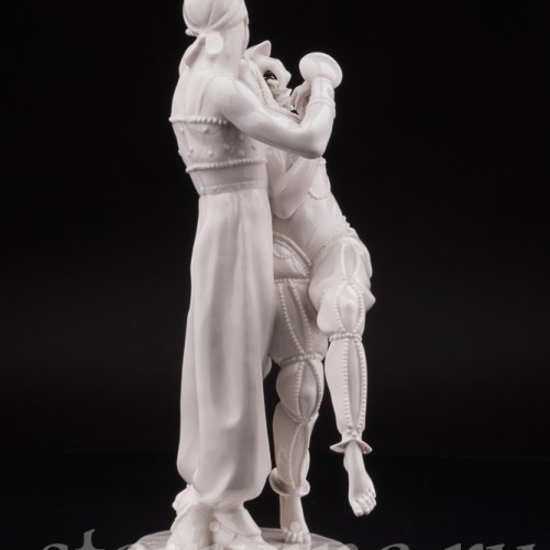 Антикварная фарфоровая статуэтка Михаил и Вера Фокины в балете Шахерезада, Schwarzburger, Германия, нач. 20 в.