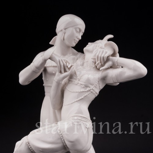 Антикварная фарфоровая статуэтка Михаил и Вера Фокины в балете Шахерезада, Schwarzburger, Германия, нач. 20 в.