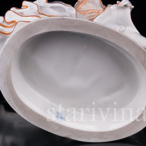 Фарфоровая статуэтка Балерина в испанском танце, Volkstedt, Германия, до 1935 г.