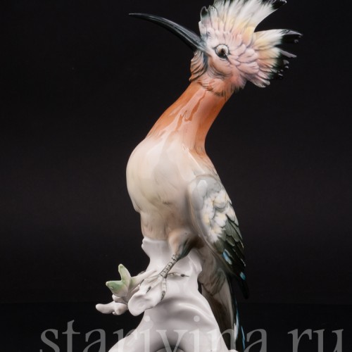 Фигурка птицы из фарфора Удод, Karl Ens, Германия, сер. 20 века.