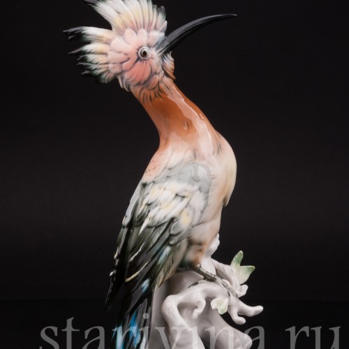 Фигурка птицы из фарфора Удод, Karl Ens, Германия, сер. 20 века.