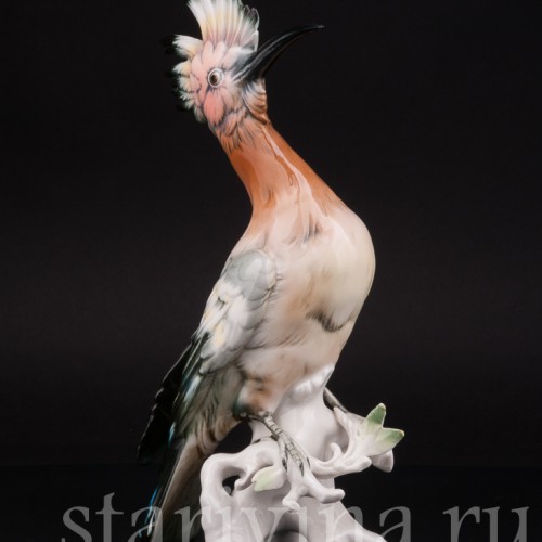 Фигурка птицы из фарфора Удод, Karl Ens, Германия, сер. 20 века.