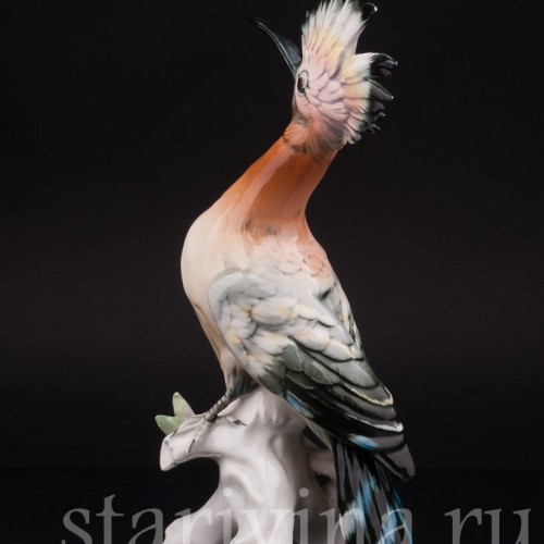 Фигурка птицы из фарфора Удод, Karl Ens, Германия, сер. 20 века.