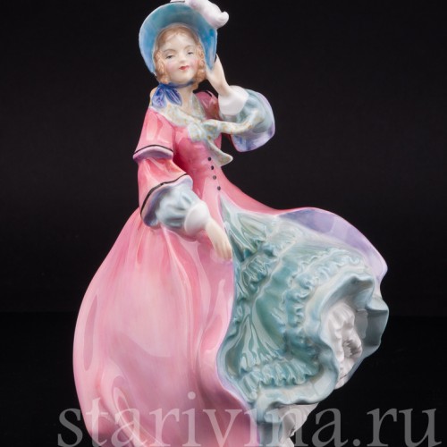 Фигурка девушки из фарфора Весеннее утро, Royal Doulton, Великобритания, 1942-73 гг.