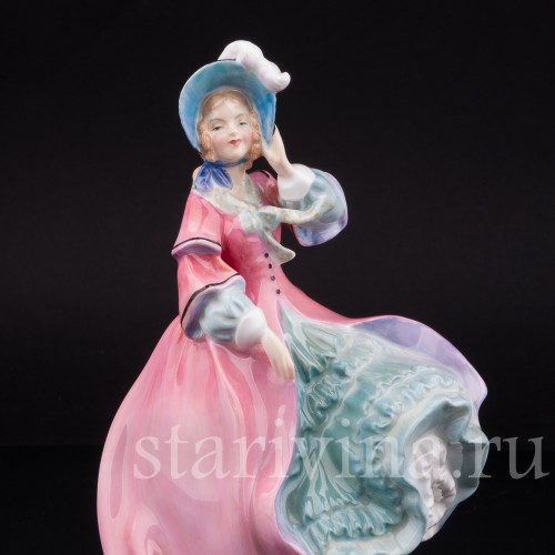 Фигурка девушки из фарфора Весеннее утро, Royal Doulton, Великобритания, 1942-73 гг.