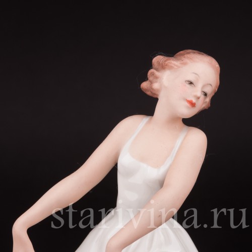 Фарфоровая статуэтка Балерина, Pirkenhammer Чехословакия, 1918-1938 гг.