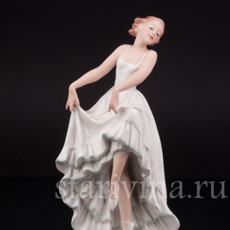 Фарфоровая статуэтка Балерина, Pirkenhammer Чехословакия, 1918-1938 гг.