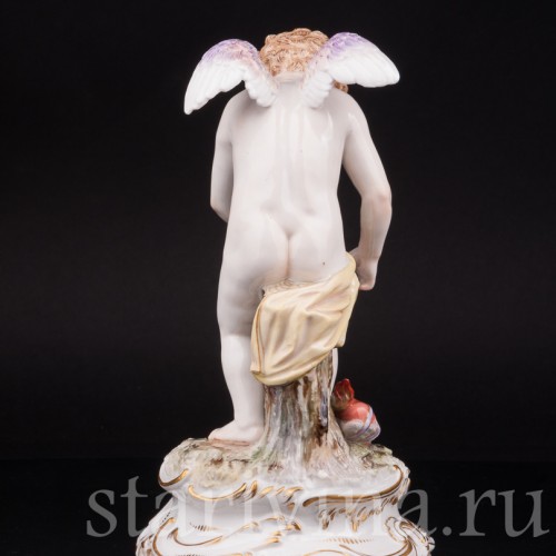 Фарфоровая статуэтка Купид, связывающий сердца, Meissen, Германия, кон. 19 - нач. 20 вв.