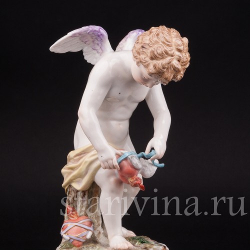 Фарфоровая статуэтка Купид, связывающий сердца, Meissen, Германия, кон. 19 - нач. 20 вв.