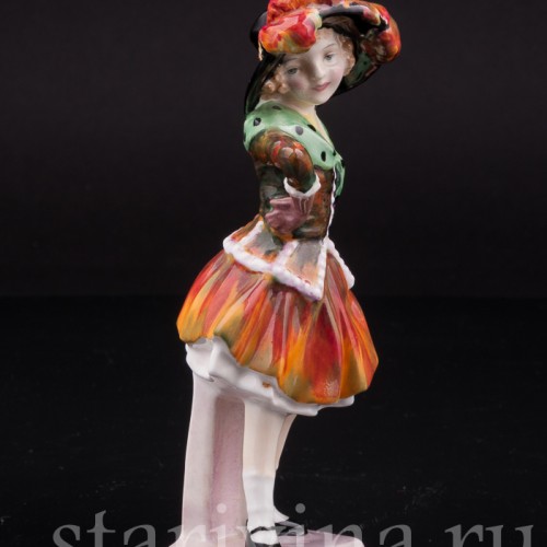 Фигурка девочки из фарфора Гордячка, Royal Doulton, Великобритания, 1949-59 гг.