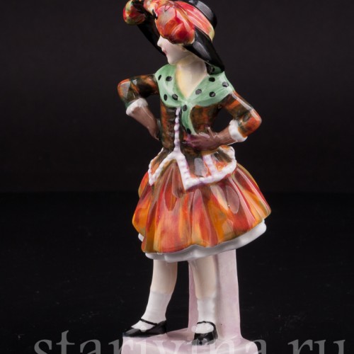 Фигурка девочки из фарфора Гордячка, Royal Doulton, Великобритания, 1949-59 гг.