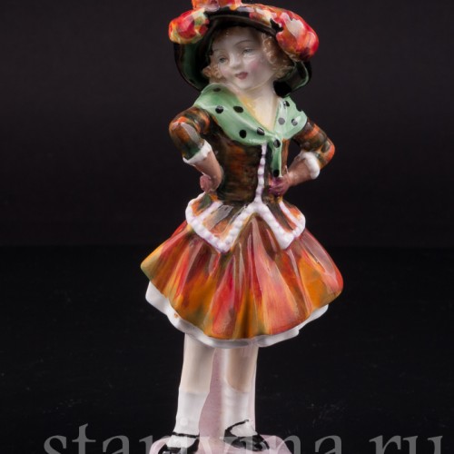 Фигурка девочки из фарфора Гордячка, Royal Doulton, Великобритания, 1949-59 гг.