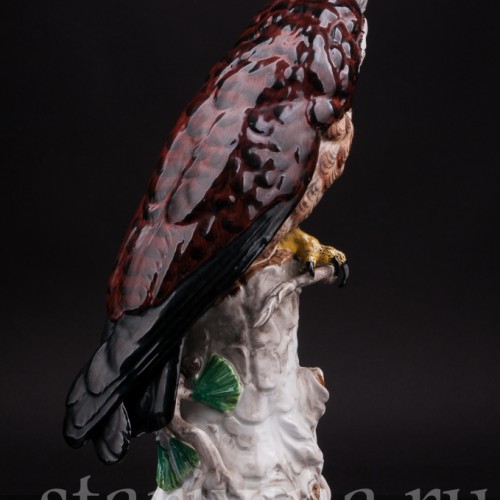 Фигурка птицы из фарфора Ушастая сова, Carl Thieme, Германия, с 1901 г.