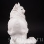 Фигурка кошки из фарфора Ангорская кошка, Nymphenburg, Германия.
