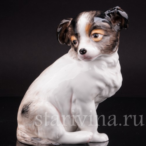 Фигурка собаки из фарфора Щенок, Karl Ens, Германия, 1900 гг.