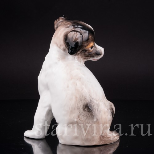 Фигурка собаки из фарфора Щенок, Karl Ens, Германия, 1900 гг.
